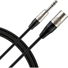 Livewire Advantage Interconnect Cable 1/4 TRS Male to XLR Male Black 10 ft.