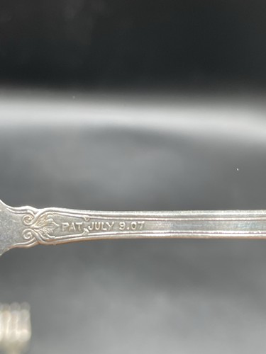 Wm Rogers ALHAMBRA Silverplate Oyster Seafood Forks - 1907 - Set of 5 - Picture 6 of 10