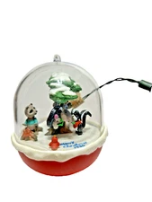 Vintage Hallmark 1990 "Forest Frolics" Light and Motion Christmas Tree Ornament