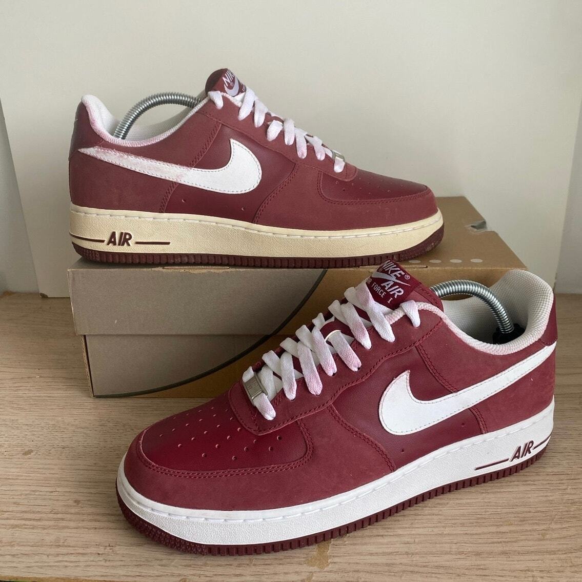 2008 Nike Air Force 1 Supreme Red/ White Men Sneakers 325122-611- SZ 9.5 Nike Air Force 1 Supreme Red Suede DS Men main image 3
