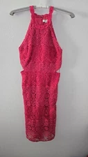 NWT Guess Womens Size 4 Raspberry Punch Pink Hayley Dress D4YK08WGEO0