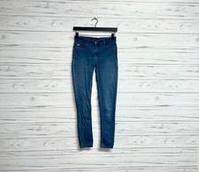Zara jeans womens size 2 skinny blue mid rise stretch