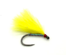 6 x Yellow / Pearl Cormorant - Trout Fishing Flies