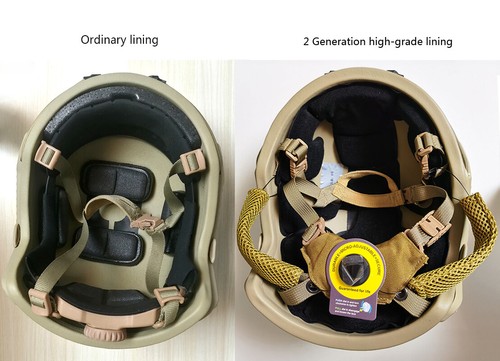 Maritime NJI IIIA Bulletproof Helmet UHMW-PE BALLISTIC Upgrade Fast Helmet DE - Picture 8 of 8