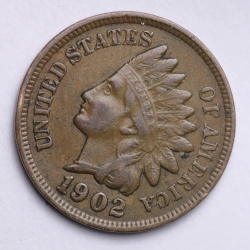 1902 Indian Head Cent Penny NICE VF / XF Sharp LIBERTY -- FREE SHIPPING **