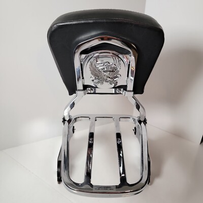 Detachable Backrest Luggage Rack for Harley Davidson Motorcycle Unsure of Model 