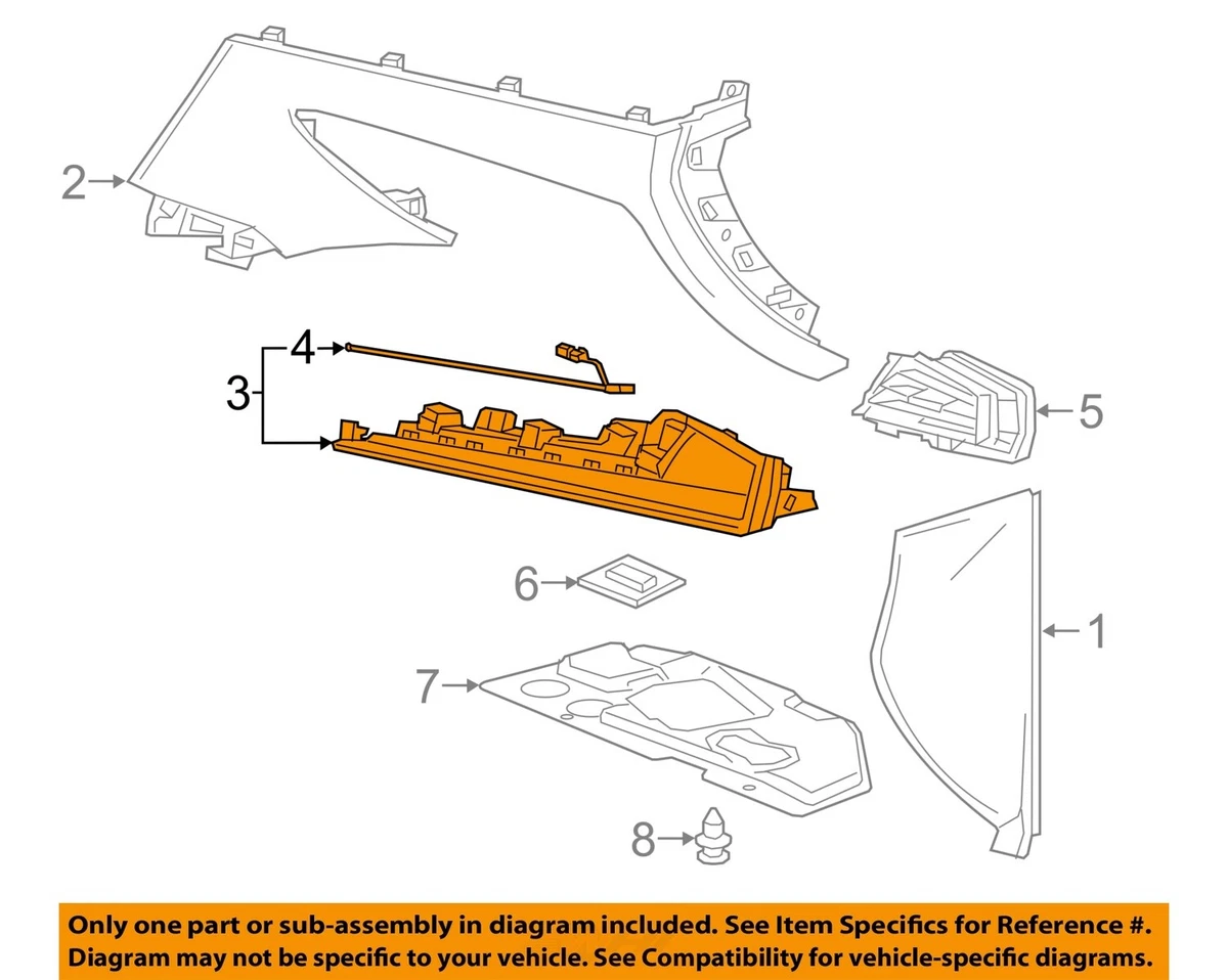 Cadillac GM OEM Instrument Panel Dash-Applique Window Trim Panel 