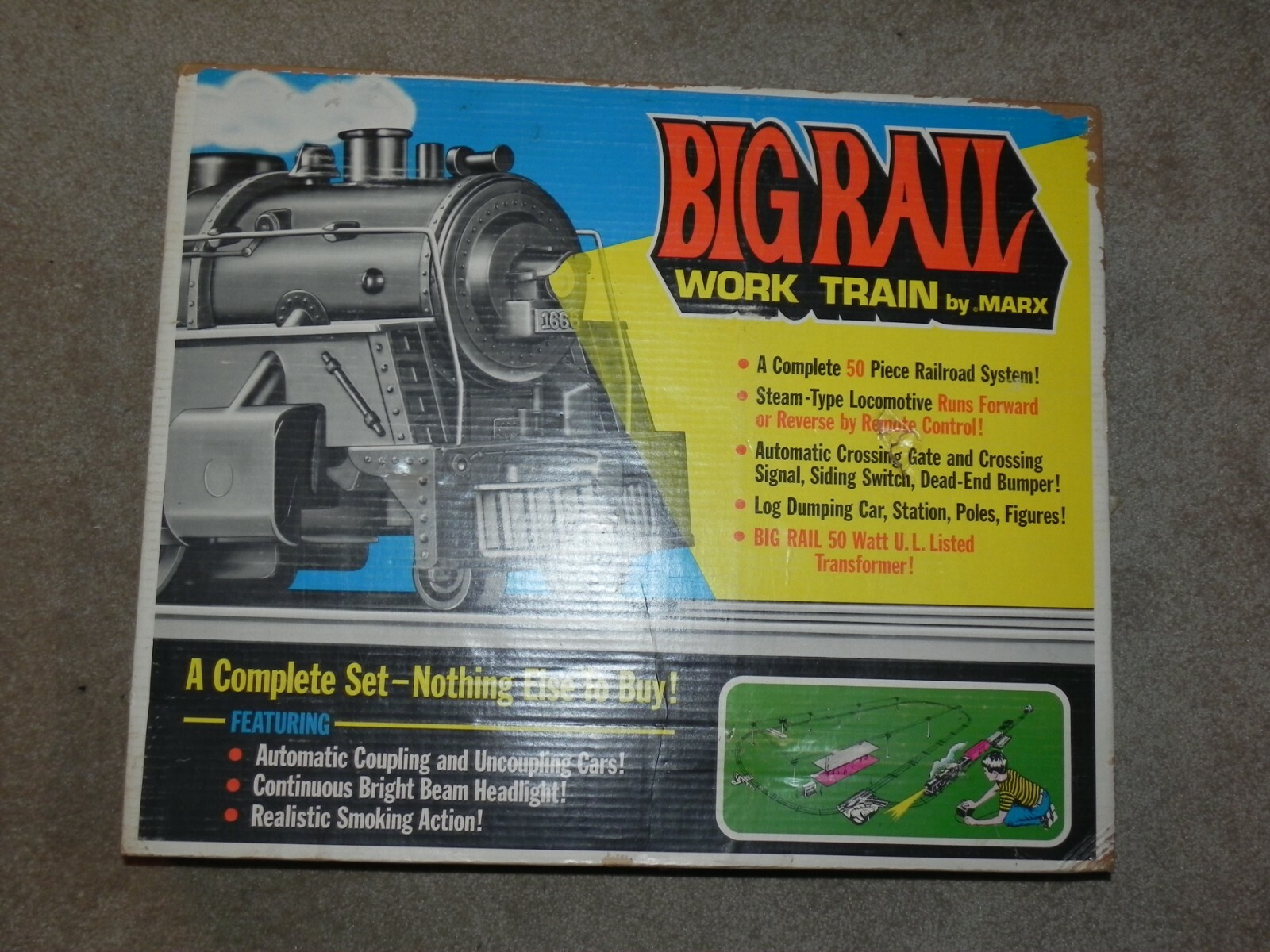 big rail work train by marx