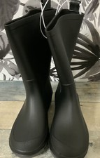 Cat Jack Kids' Andy Slip-on Rain Boots - Black Size 1