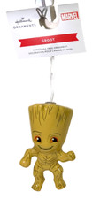 Hallmark GROOT Decoupage Gift Xmas Tree Ornament Shiny Plastic NWT