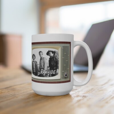 RAWHIDE TV Show Tv Retro Design Ceramic Mug 15oz Extra Large 