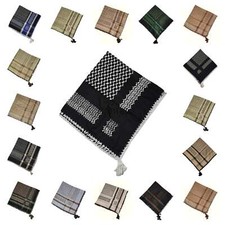 Unisex Many Colours Green Brown Red Blue Arab Head Scarf Wrap Arafat Keffiyeh...