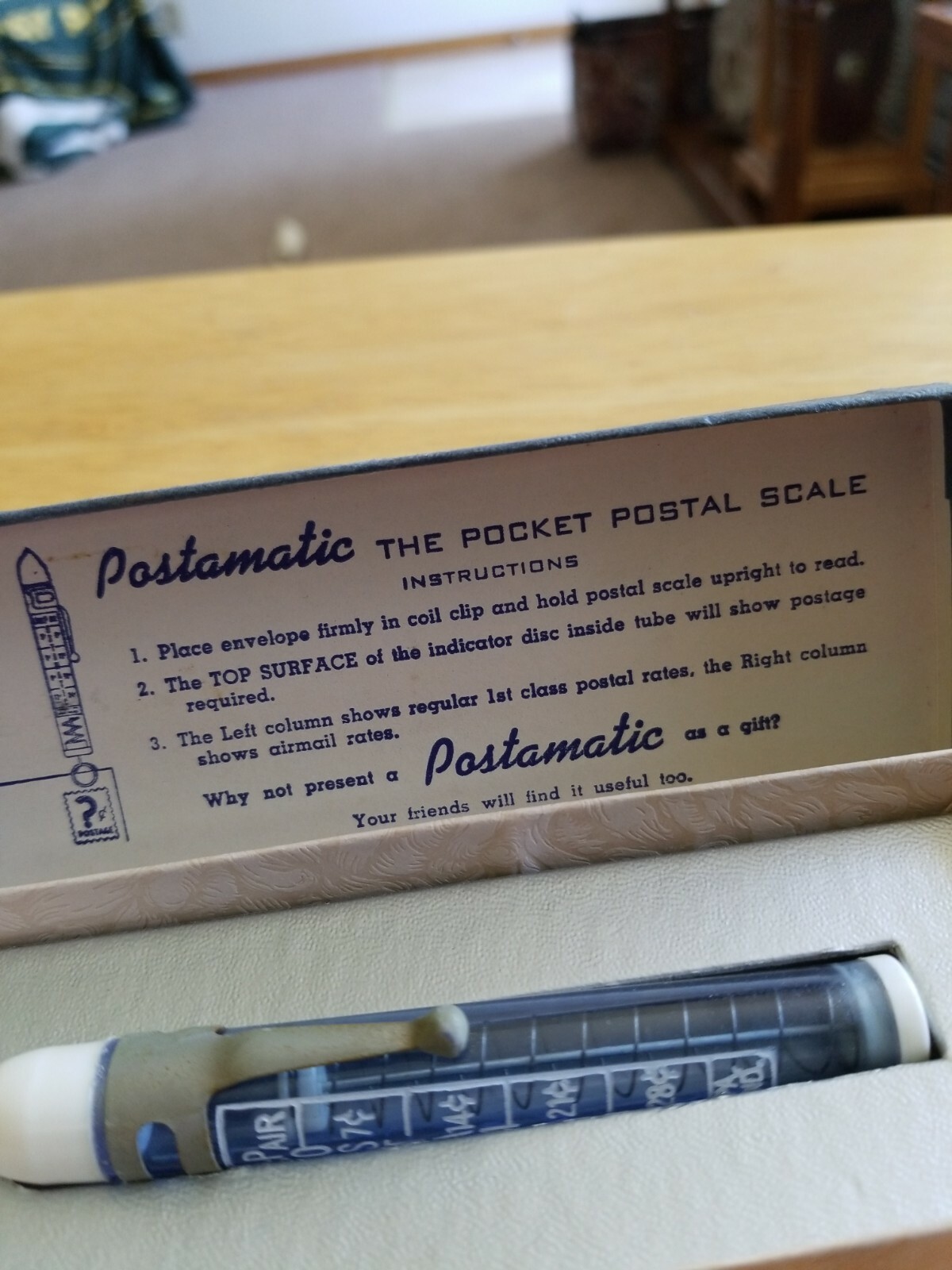 Vintage Postamatic Postal Scale the pocket postal scale eBay