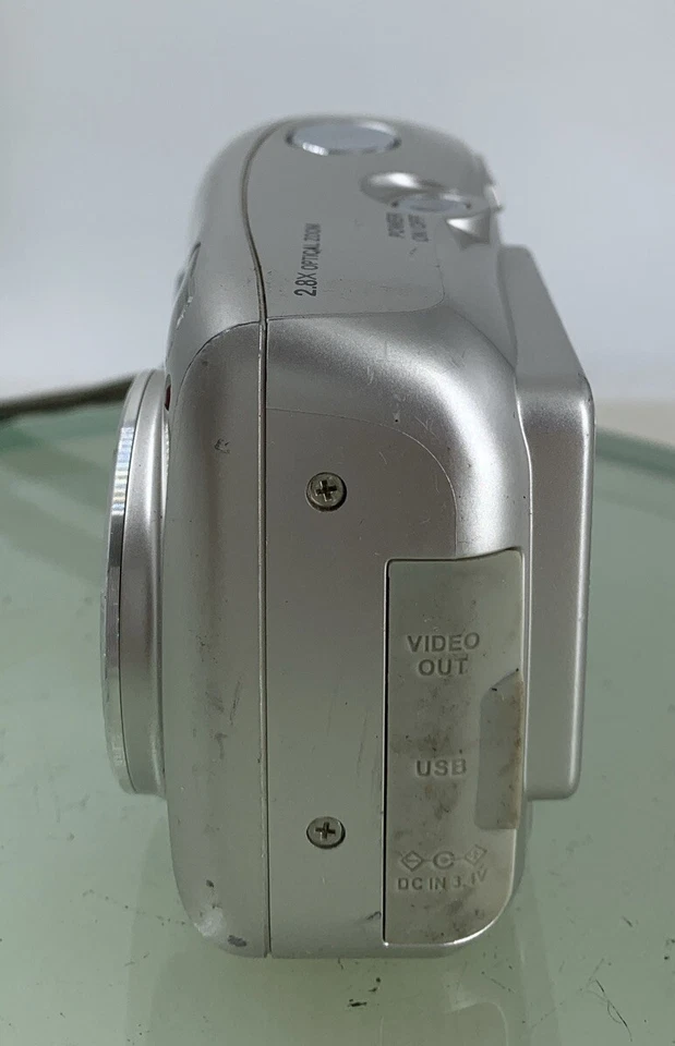 OLYMPUS X-715 5.0MP COMPACT DIGITAL CAMERA SILVER NOCARD NO CHARGER TESTED - 44 - Image 4 of 4