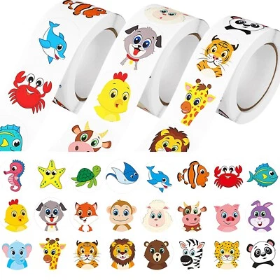 JIXZEN 1500Pcs Cute Cartoon Animal Stickers Pack