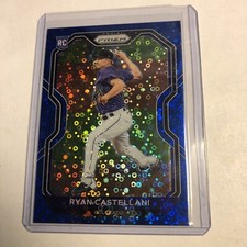 2021 Panini Prizm Baseball Ryan Castellani #024/199 Blue Donut Circles Prizm RC