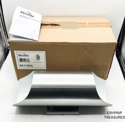 Maxim 13.75" x 5.75" Lightray LED Outdoor Wall Sconce, Aluminum - 86119AL - Picture 1 of 2