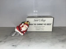 DEPT 56 SNOW VILLAGE Down The Chimney He Goes 51586