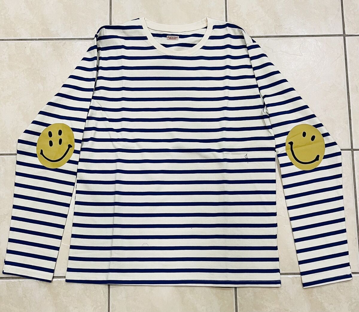 Kapital Shirt Longsleeve Smiley Striped Shirt Sz L | eBay Kapital Shirt Longsleeve Smiley Striped Shirt Sz L | eBay