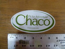 Chaco Footwear White/Green Logo Sticker Decal