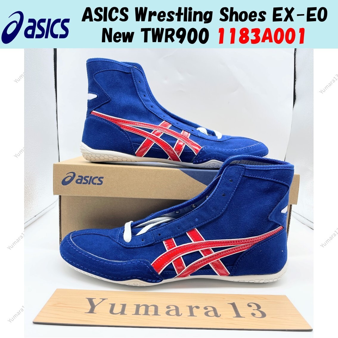 ASICS Wrestling Shoes EX-EO New TWR900 1083A001 Blue Red