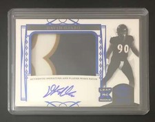 2022 Leaf Trinity Patch Auto Navy Foil David Ojabo Ravens XRC 49/49