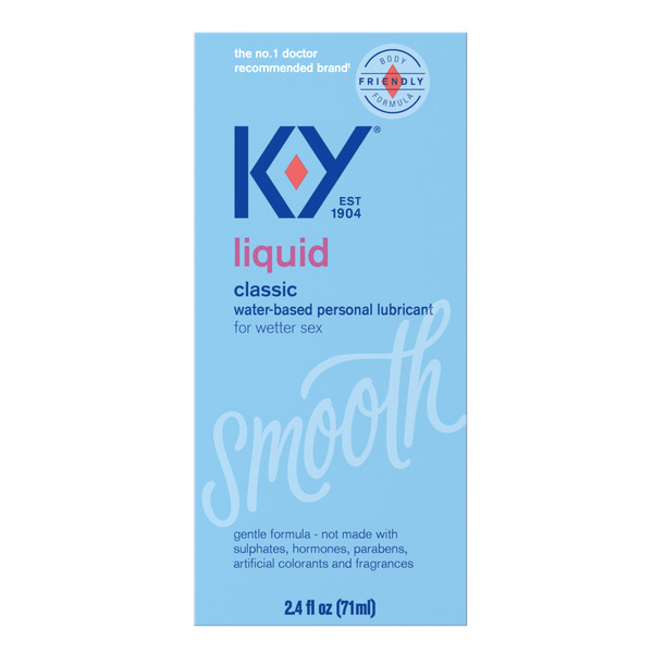 K-Y KY Liquid Classic Smooth Water Based Personal Lubricant 2.4 oz