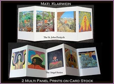 Mati Klarwein-Angel Series & St.John Pentych (9 paintings; 2 multi-panel prints)