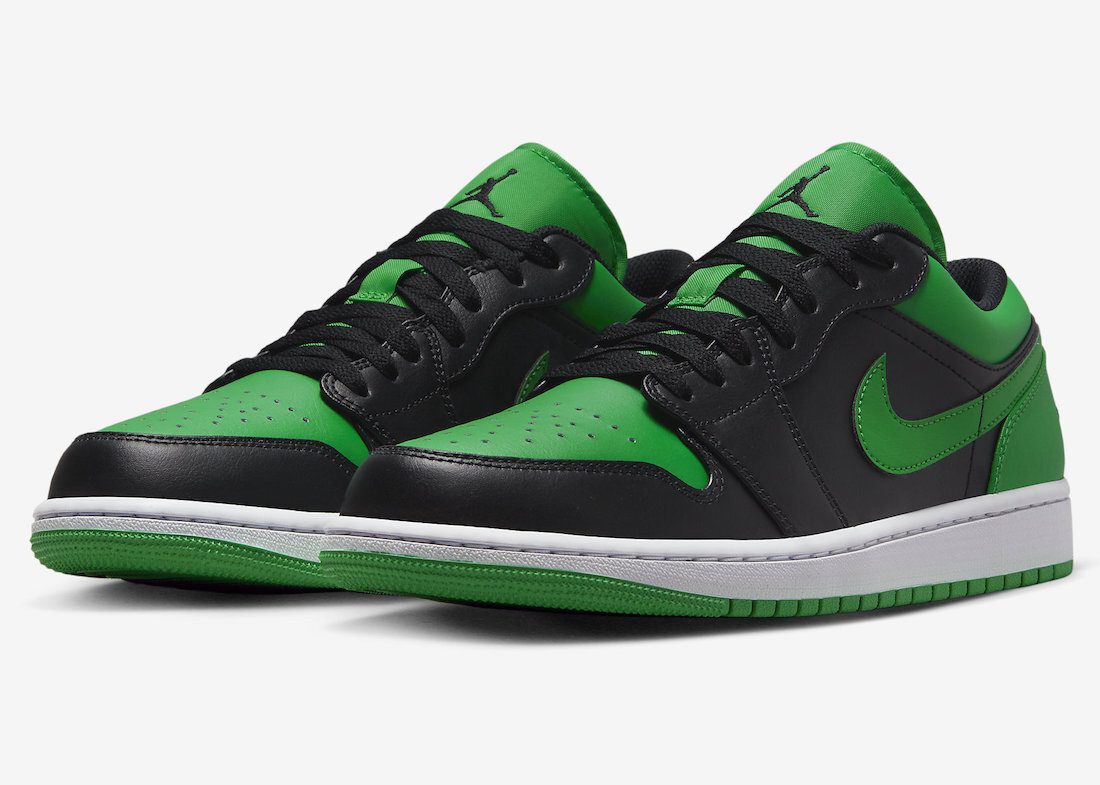 Nike Air Jordan Retro Low Lucky Green Black White 553558 065