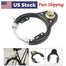 U-Lock Wheel Lock Set w/2 Keys For Vintage Bicycle Cycling Iron Black 220g USA