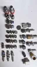 46pc Swagelok  parker Stainless Steel Mixed Fittings lot