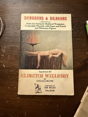 Dungeons & Dragons Book -  Eldritch Wizardry - 1st print - Great Condition - Picture 1 of 2