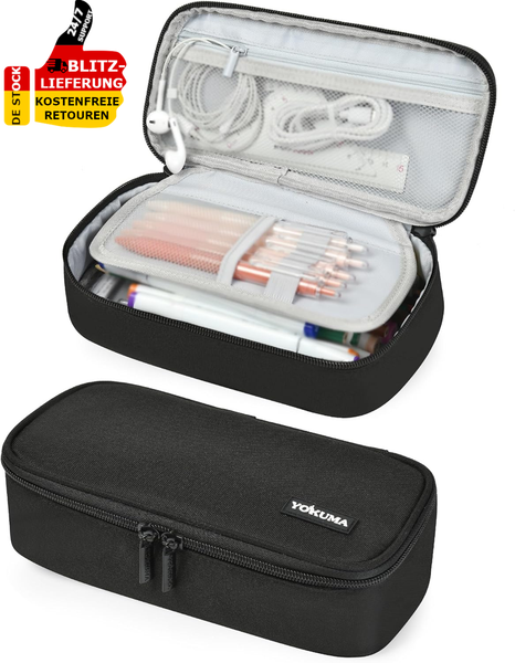 FedermäPpchen MäPpchen Federtasche Federmappe Etui Schule Groß KapazitäT-image