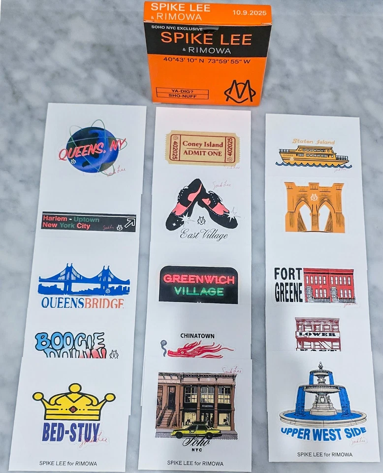 RIMOWA Stickers SOHO NYC EXCLUSIVE! Pack of 15 Design by SPIKE LEE - Ultra Rara* - Image 2 of 4