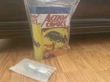DC Action Comics Superman 90th Anniversary AMC Popcorn Bucket Tin & Lanyard Set