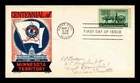 Dr Jim Stamps FDC Minnesota Territory Centennial 1949 Cachet Craft Ken Boll