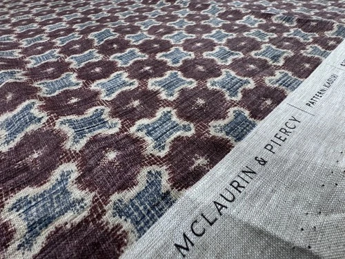 McLaurin & Piercy Kasuri Designer Fabric 3.8 Yards + 69” Allowance Linen 2024 image 9