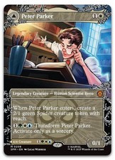 Peter Parker (0208) (Borderless) #208 (NM) Spider-Man SPM Magic MTG