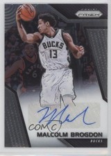 2017-18 Panini Prizm Signatures Malcolm Brogdon #SG-MB Auto 13wb
