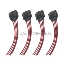 4B0973724 4× OEM Ignition Coil Plugs For Audi A4 Q5 VW GTi Jetta Passat 1.8 2.0T