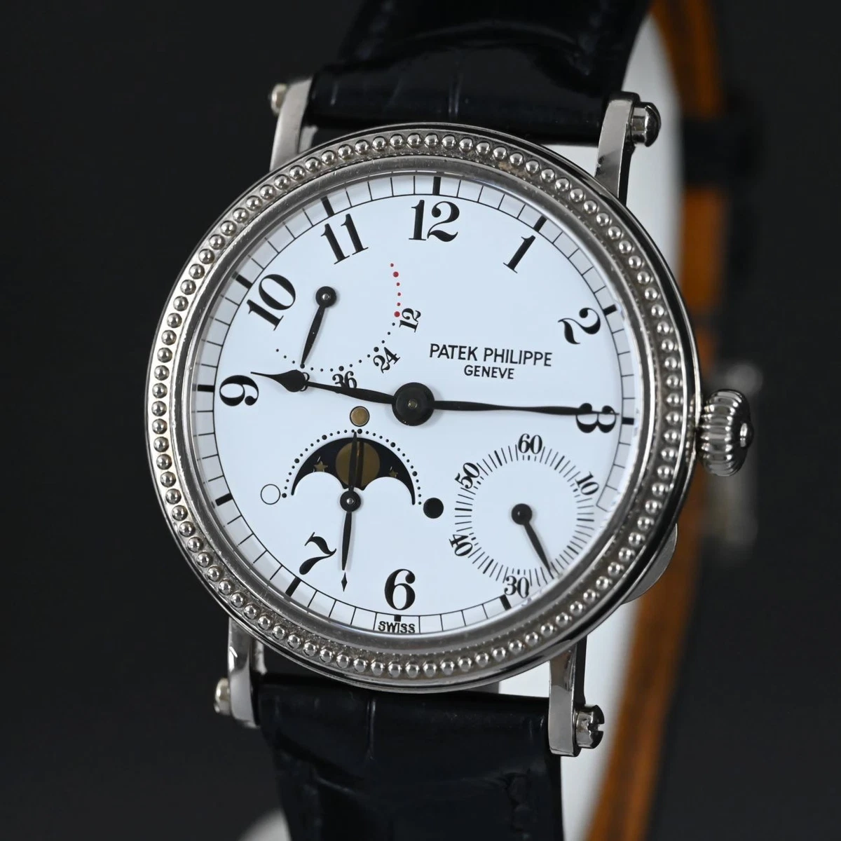 RELOJ PATEK PHILIPPE 5015 COMPLICACIÓN ORO BLANCO 18K 35 MM (V.BUENO Y ORIGINAL)