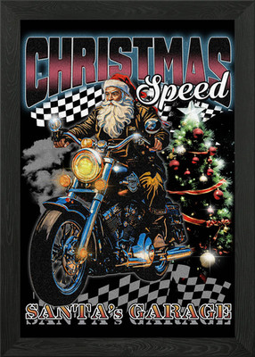 Christmas Speed Gerahmtes Wandbild Poster Leinwanddruck Bild