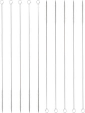 Straw Cleaner Brush Set, 12 Inch Length 304 Stainless Steel and Nylon Bristles f