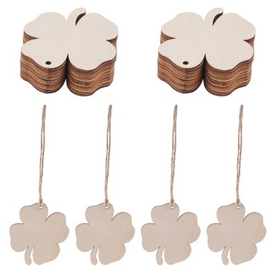 Amosfun 20pcs Holzscheiben ausgehöhlt hängende Tags charmante hängende Ornamente