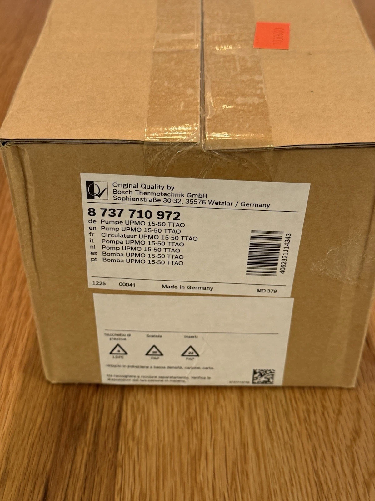 Grundfos Worcester Bosch UPMO 15-50 TTAO 8737710972 Boiler Pump - New Boxed 2