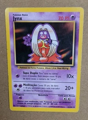 Pokemon Karte Jynx / Rossana 31/102 Base Set Portugiesisch