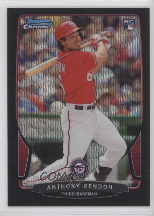 2013 Bowman Draft Chrome Black Wave Refractor Anthony Rendon #5 2r7