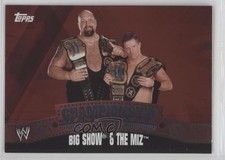 2010 Topps WWE Championship Material Big Show & The Miz #C17 06e0