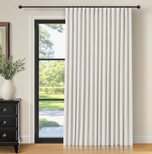 Thermal Sliding Door Curtains 100 Blackout 100"W x 84"L Pack of 1 Beige
