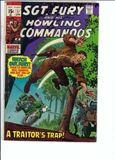 Sgt Fury & His Howling Commandos #77 German Soldiers Cap Sawyer(Apr 1970 Marvel)